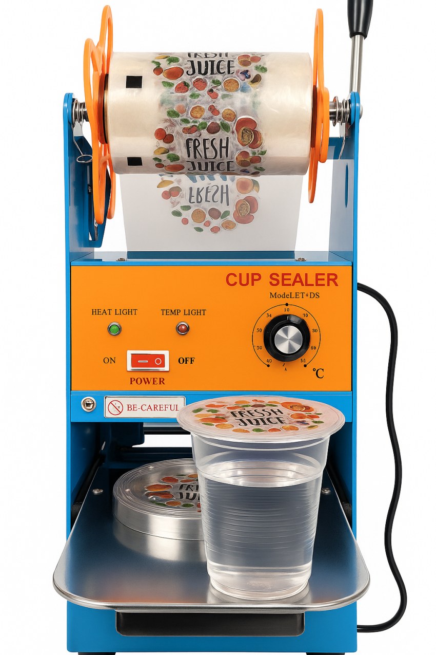 دستگاه سیل لیوان دستی | تأمین فنی دستگاه سیل لیوان دستی رومیزی برای بسته بندی و پک لیوان یکبار مصرف – تأمین فنی